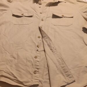 L.L. Bean Cream Chamois Cloth Shirt